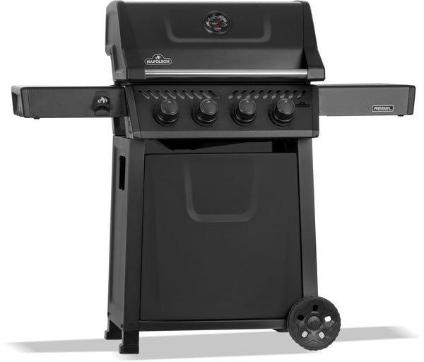 Rebel 425 4-Burner LP Gas BBQ, Matte Black Z8154