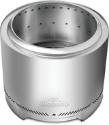 Timberwolf Outdoor Smokeless Multi-Fuel Fire Pit, Stainless Steel, 22-in