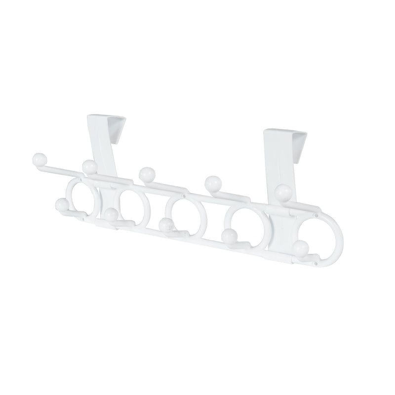 Plastic 10-Hook Over the Door Hook, White, 18.5-in E8723