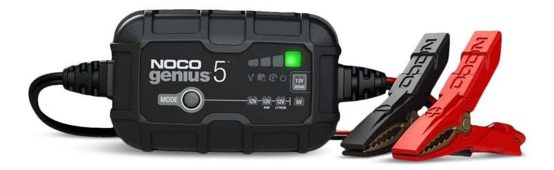 GENIUS5 Smart Battery Charger/Maintainer/Desulfator, 5-Amp, 6V/12V W7304