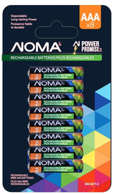 AAA Ni-MH Rechargeable Battery, 8-pk