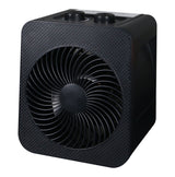 Portable 2-In-1 Personal Heater & Fan, 1500W, Black