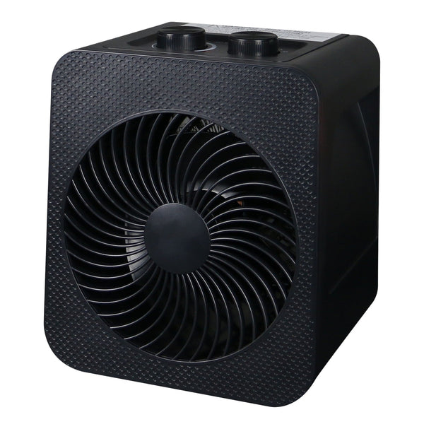 Portable 2-In-1 Personal Heater & Fan, 1500W, Black C2519