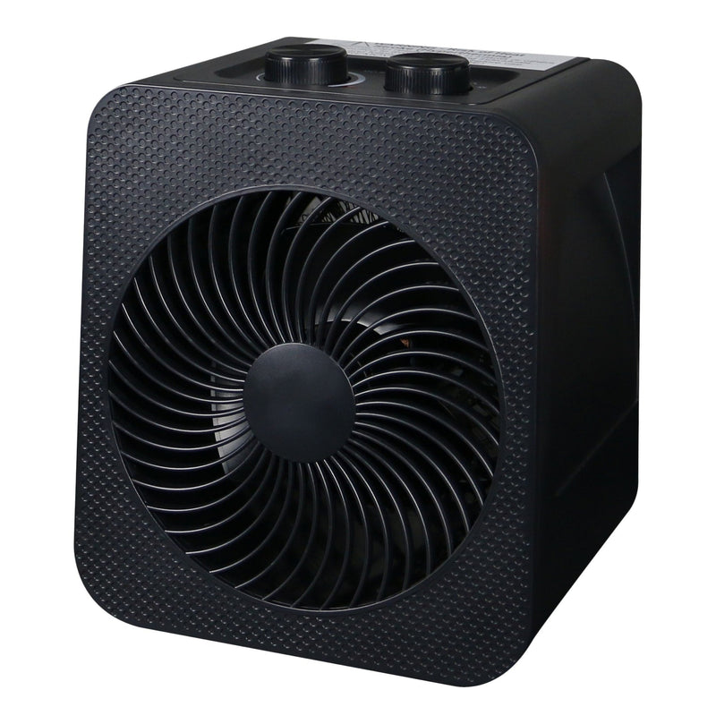 Portable 2-In-1 Personal Heater & Fan, 1500W, Black C2519