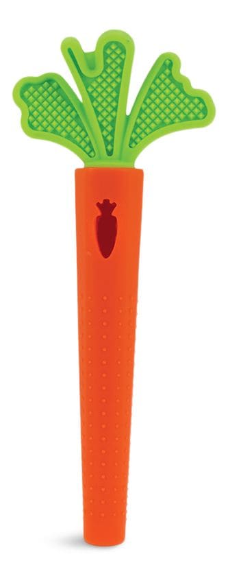 BPA-Free Hollow Silicone Sensory Carrot Teething Tube K6206
