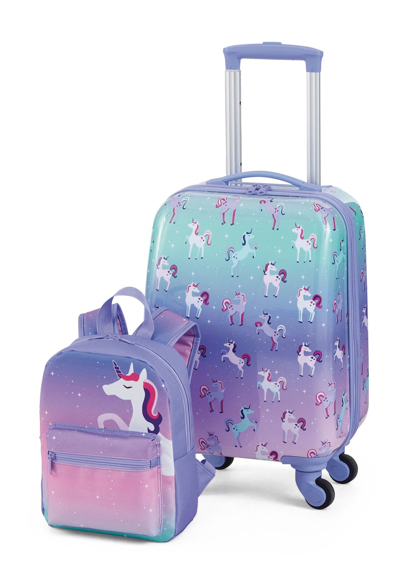 Kids Unicorn Hardside Luggage, 2-pc, Outbound Hardside Spinner Luggage, 23-in, Outbound Hardside Carry-On Spinner Flex Travel Suitcase,... B7514
