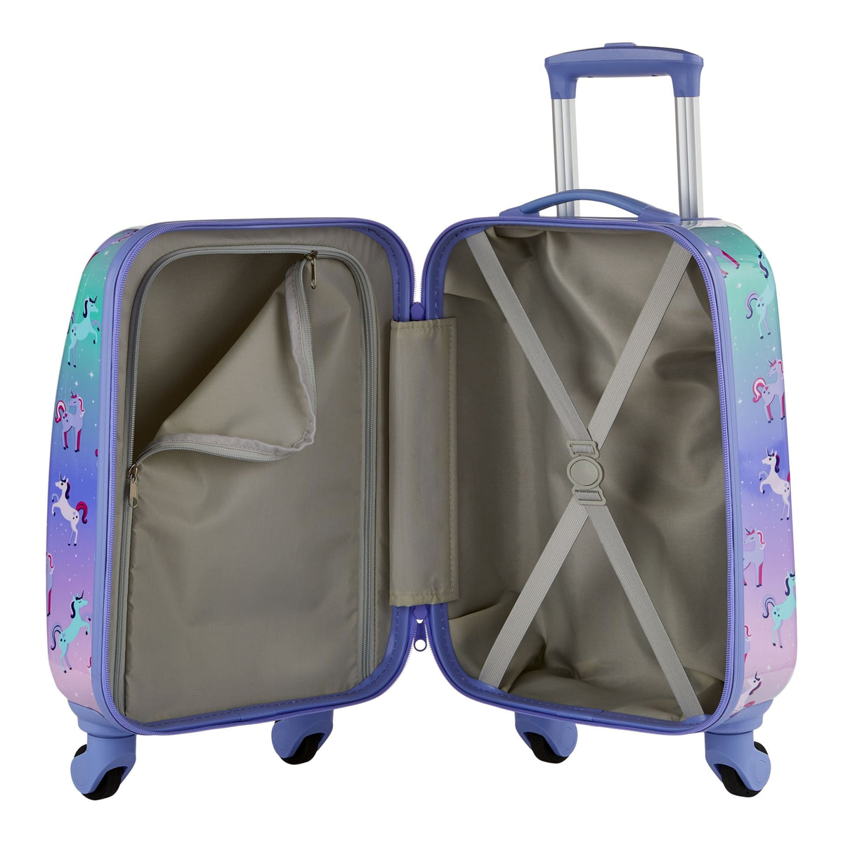 Kids Unicorn Hardside Luggage, 2-pc, Outbound Hardside Spinner Luggage, 23-in, Outbound Hardside Carry-On Spinner Flex Travel Suitcase,...