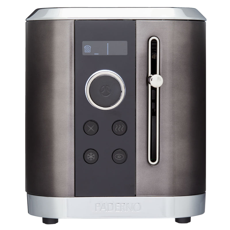 Even Heat Wide Slots Toaster with 9 Settings, Black Stainless Steel, 2-Slices C8837