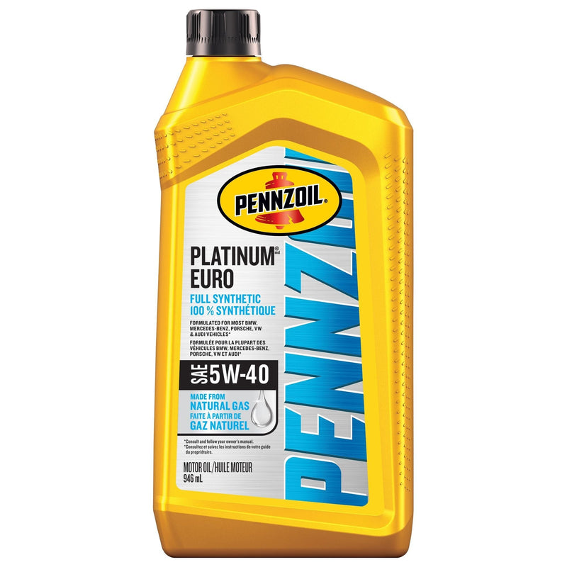 Platinum Euro 5W40 Synthetic Engine/Motor Oil, 946-mL U7375