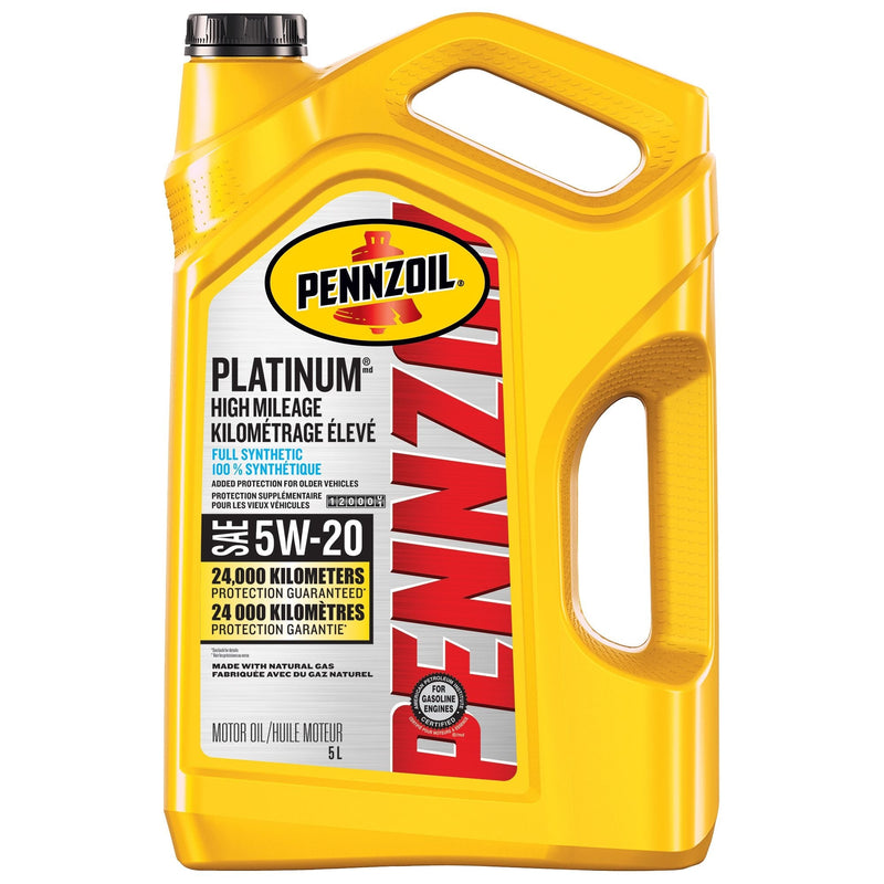 Platinum High Mileage 5W20 Synthetic Engine/Motor Oil, 5-L G232