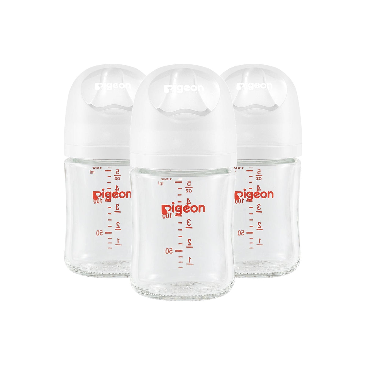 Glass Bottle with Silicone Nipple (SS), 5-oz, 0 Months+, 3-pk