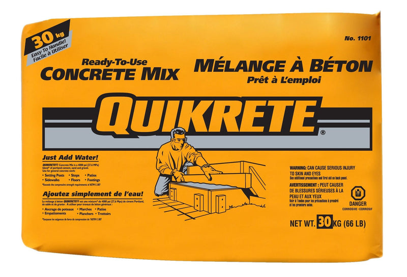 Ready-To-Use Pre-Mixed Multi-Purpose Concrete Mix, Just Add Water, 30-kg C3019