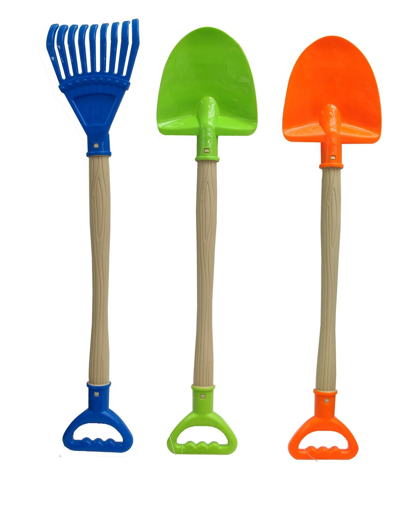 Sand Plastic Garden Shovel, Blue/Green/Orange, Assorted, Ages 2+, for Summer/Beach Activities S648