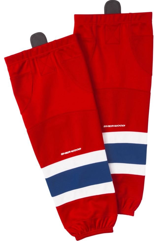 Performance Hockey Socks, Red/Navy/White, Assorted Sizes