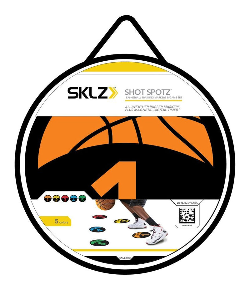Shot Spotz Indoor/Outdoor Numbered Basketball Training Markers with Digital Timer H5070