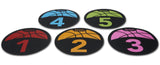 Shot Spotz Indoor/Outdoor Numbered Basketball Training Markers with Digital Timer