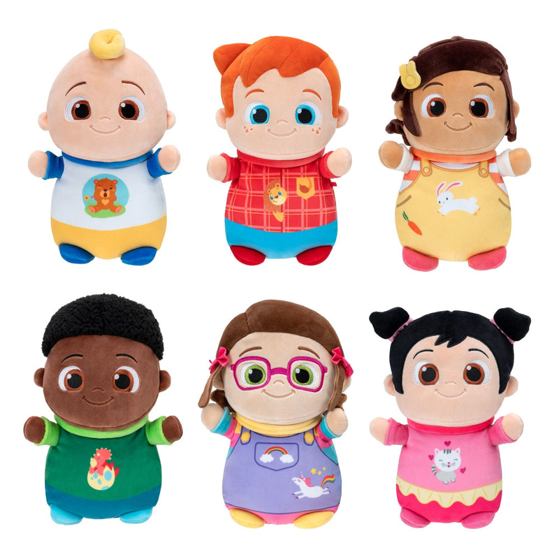 HugMees CoComelon Baby JJ Plush Doll, 10-inch Soft Plush Toy H8054