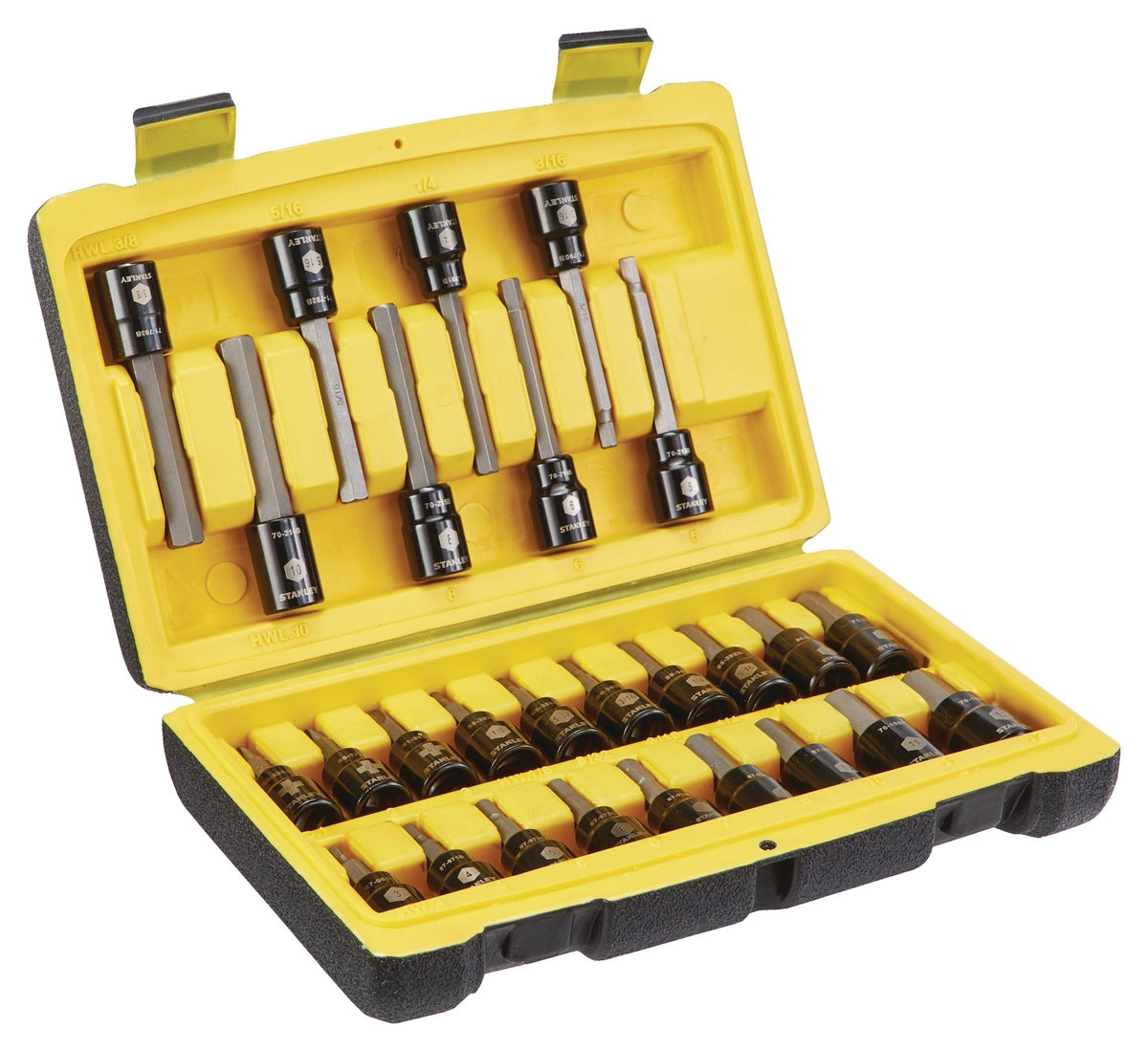Professional Grade Black Chrome Hex Bit Socket Set, 27-pc, SAE/Metric