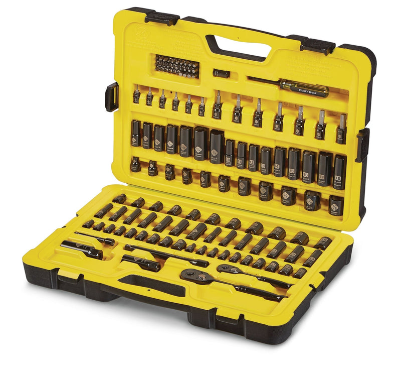 Professional Grade Black Chrome Socket Set, 122-pc, SAE/Metric R6632