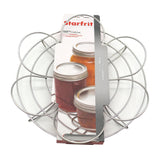 Stainless Steel Reversible Canning Rack, Holds 7 x 500 mL or 4 x 1-L Glass Mason Jars