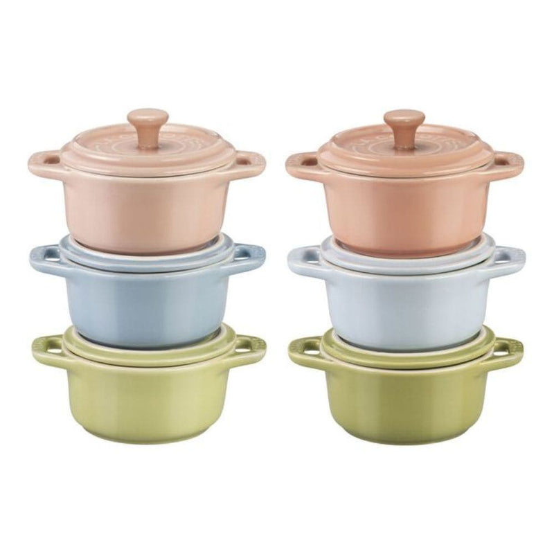 Non-Stick Ceramic Mini Macaron Cocotte Set, 6-pc G3292