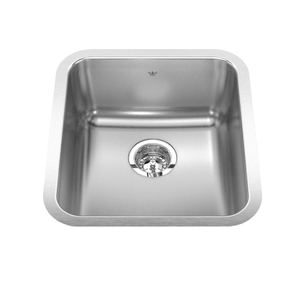 Single Stainless Steel Sink, 16.75x18.75-in B9316