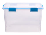 Clear Storage Box with Gasketed Lid, 76-L