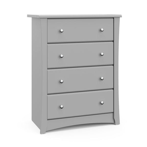 Crescent 4-Drawer Dresser/Chest, Pebble Gray R2387