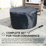 Hexagonal Low Smoke Stainless Steel Fire Pit, 26-in