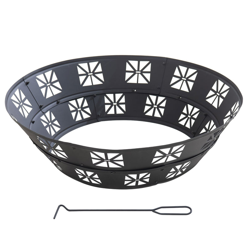 Shelton Fire Ring, Black Z1461
