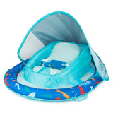 Floating UV-Protected Infant Spring Float with Handles & Sunshade, Shark Design, Ages 3-9 months