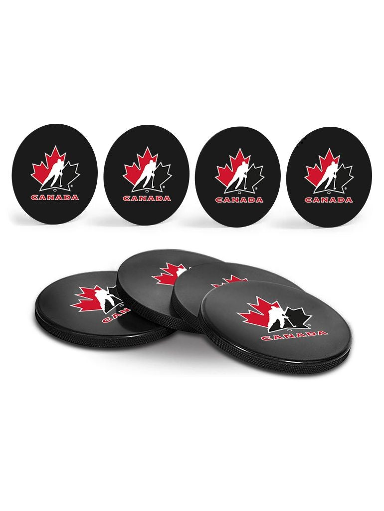 Hockey Puck Drink Coasters, 4-pk F8947
