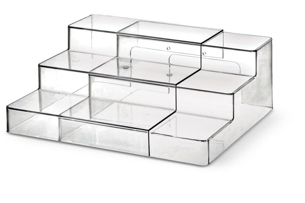 Clear 3-Tier Expandable Organizing Storage Shelf O8622
