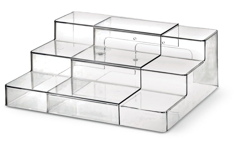 Clear 3-Tier Expandable Organizing Storage Shelf O8622