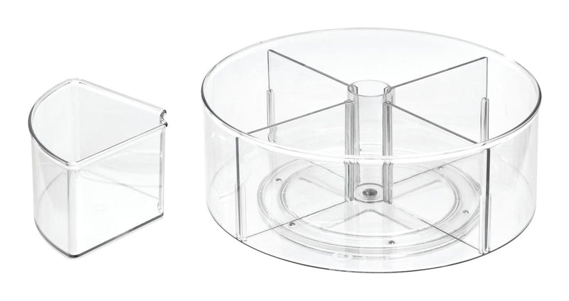 Clear Divided Rotating Turntable Organizer O3041