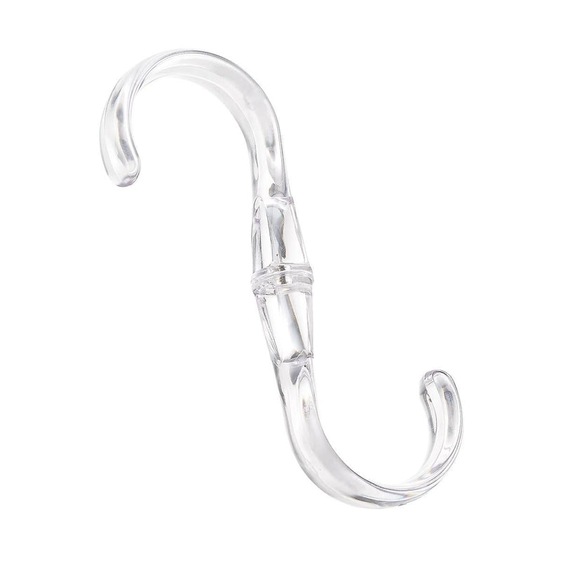 Clear Hanging S Hook, For Closet Organization O9870