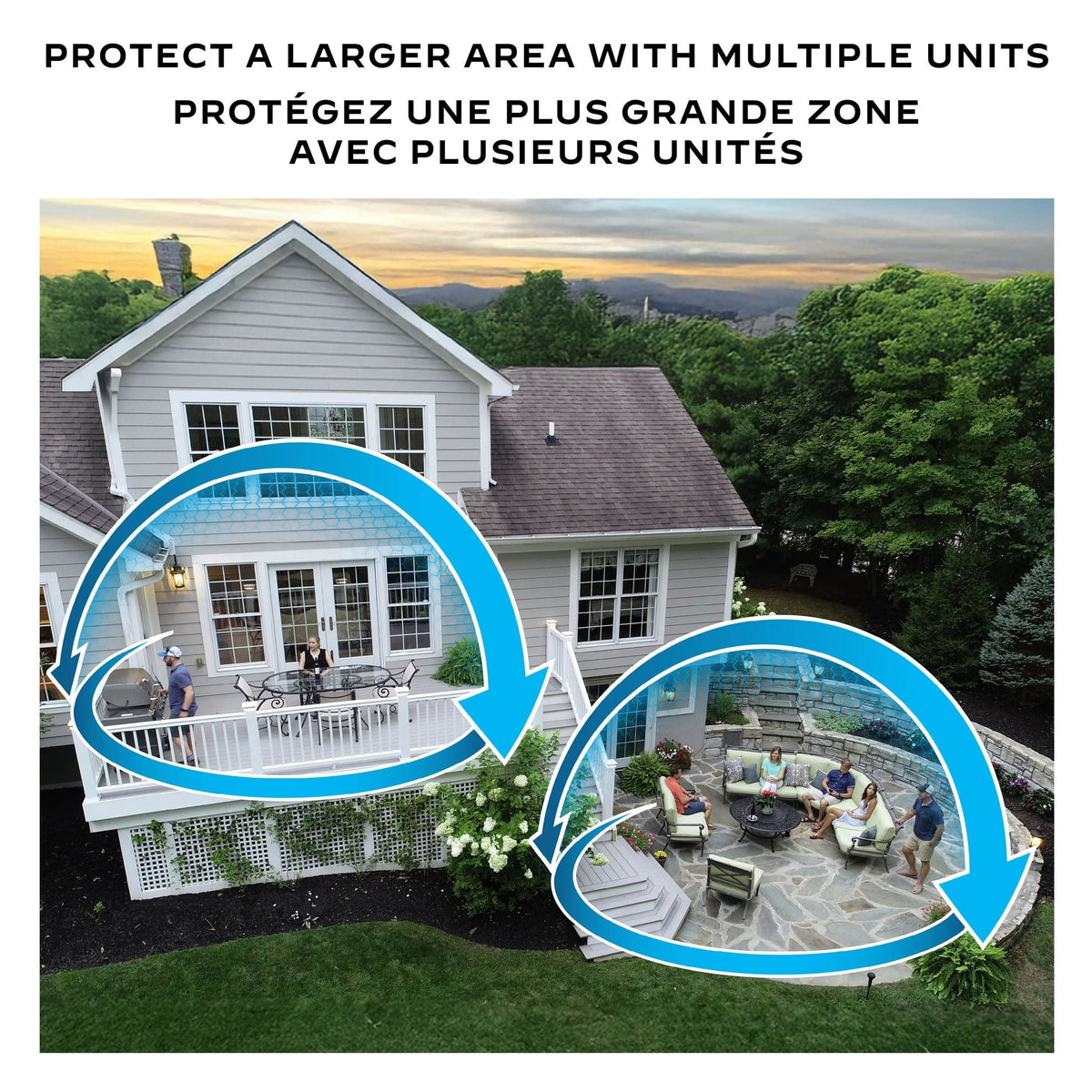 E-ZoneGuard Patio Rechargeable Mosquito Repeller with 12-Hr Refill and 5.5-Hr Battery, Charcoal
