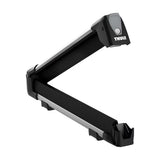 SnowPack Stainless Steel Roof Top Mount Ski/Snowboard Rack, Medium, Black, 2-pc
