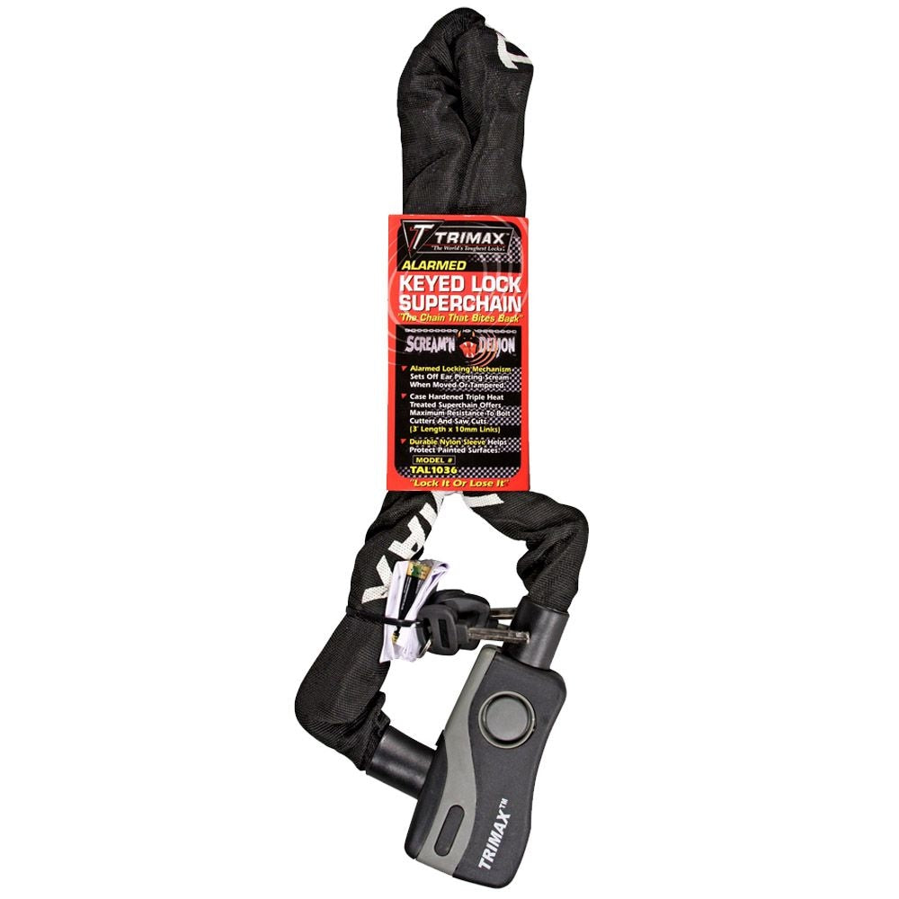 36-in Alarmed Lock with Thex Superchain, Corrosion- resistant