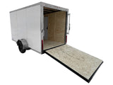 6 x 12-ft Enclosed Utility Trailer with Ramp Door
