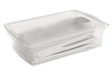 Clarity Transparent Storage Box with Lid, 25-L