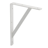 Heavy-Duty Shelf Bracket, White, 8 x 12-in