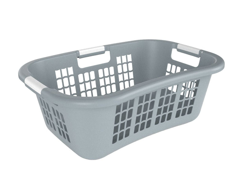 Hip Hugger Laundry Basket, 25.7 x 17.7 x 9.3-in, Grey G4638