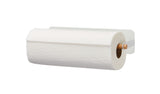 Linear Under Cabinet/Wall Mount Metal Paper Towel Holder with Mounting Hardware, White