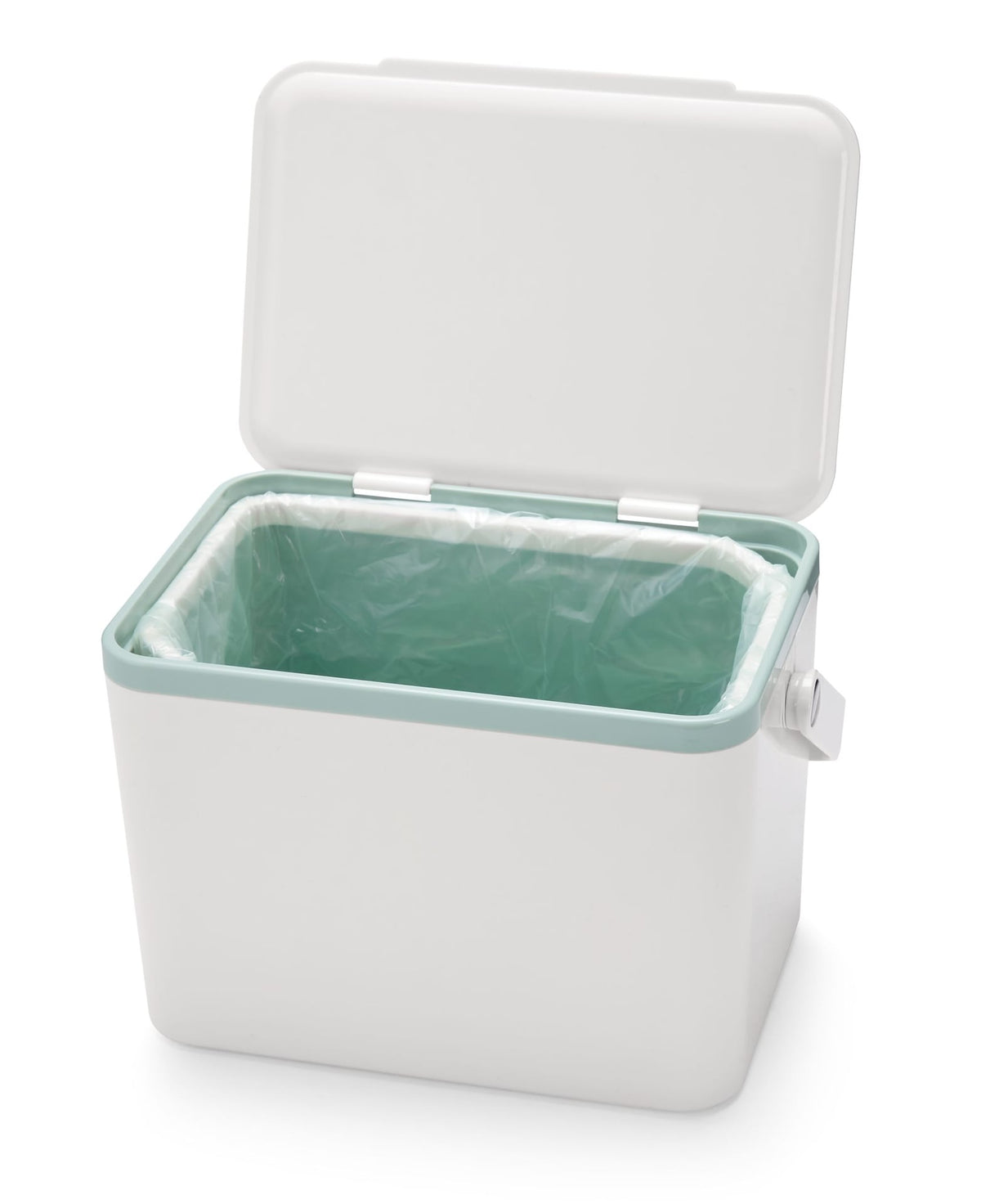 Plastic Rectangular Compost Bin, White, 4-L