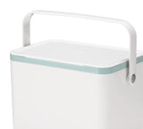 Plastic Rectangular Compost Bin, White, 4-L
