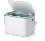 Plastic Rectangular Compost Bin, White, 4-L