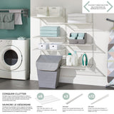 Twin Track Wire Shelf, White, 16 x 24-in