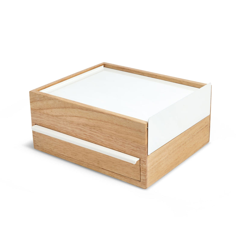 Stowit Jewelry Box, White/Natural Y9916
