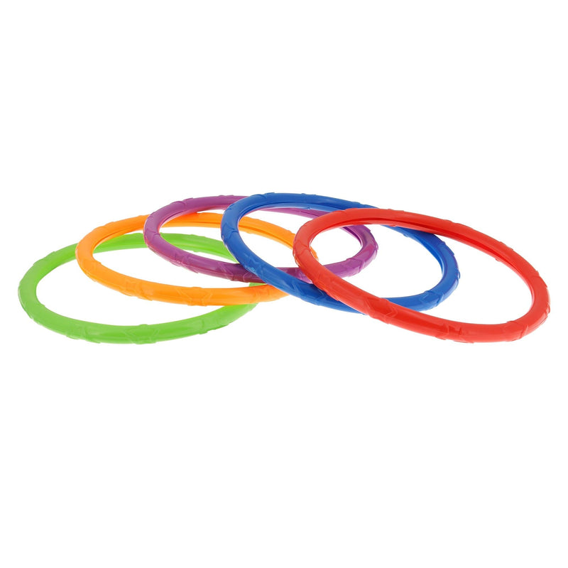 Underwater Dive Rings Pool Kids' Collection Game, Multi-Coloured, 5-pk, Ages 5+, for Beach/Pool Fun Activities C8673